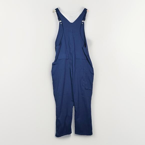 Duluth Trading Co Overalls Womens XL No Fly Zone Blue Gardening Outdoors Stretch - Picture 2 of 14